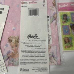Vintage Barbie Party Lot Stickers Gift Wrap Party Favors Notepad Unused Y2K 2000