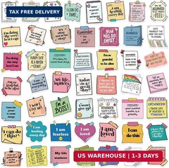 100PCS Self-Affirmation Motivational Stickers, Inspirational Quote Reminder Wate
