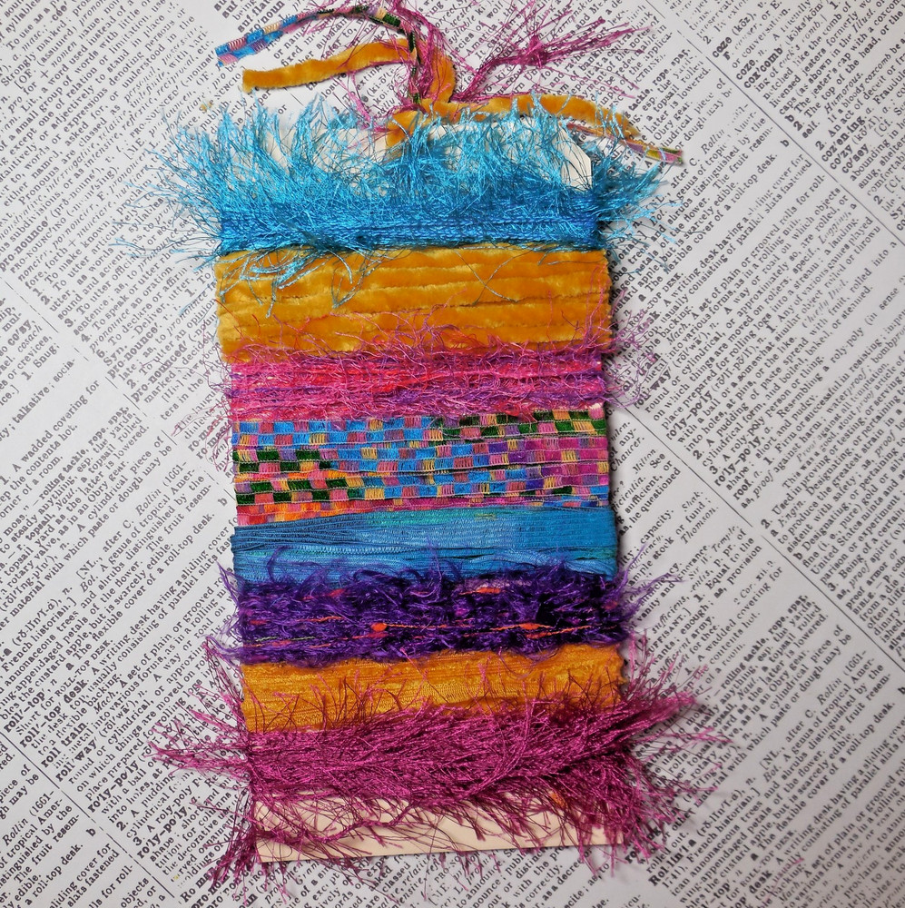 Fiber Art Yarn Journal Scrapbook Mixed Media Gift Wrap 24 Yds «Hippie Boho»