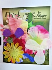 Mixed Lot Cardmaking Scrapbooking Flower Petals Leaves Real & Artificial Crafts