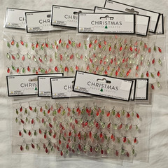 Bundle of 13 HL Paper Studio Christmas Lights 3D Embellishment (4 pcs)