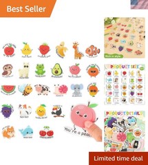 50 Pcs Anxiety Sensory Stickers Motivational Textured Calm Strips Cute Animal…
