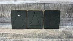 Ellison AccuCut Christmas Die Cuts Lot Of (3) 5”X6”