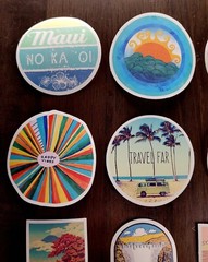 STICKERS x 12 Inspiration Affirmation Travel Adventure Journal 23Z2