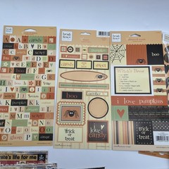 Scrapbooking Stickers & Chipboard Lot Halloween Pirate Theme New Bundle