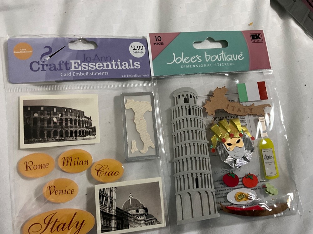 Jolee’s Boutique ITALY Dimensional Scrapbook Stickers ~ Leaning Tower of Pisa