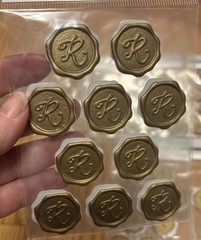 Recollections Monogram Stickers Letters S R E M A H P K B T Junk Journal Lot