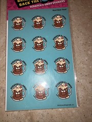 Vintage Reproduction Scratch And Sniff Stickers 2 Packs Banana And Root Beer New