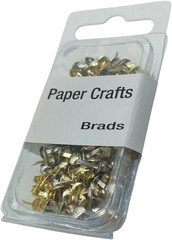 500PCS Mini Paper Brads, Paper Fasteners Metal Brads with Box, Mini round Head 4
