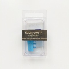 The Paper Studio Spare Parts Acrylic Sentiments