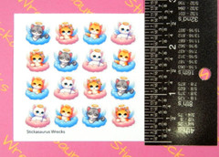 Angel Cats On Clouds Mini Sticker Sheet