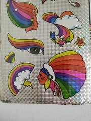 Vintage Stickers Mark 1, Chrome Prism CS51, Pegasus, Rainbow, Butterfly, NA,RARE