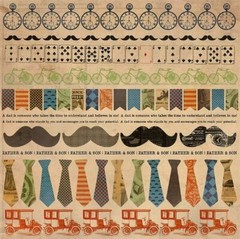 Kaisercraft, Sears & Son, Cardstock Stickers, Vintage Cars, Clubs, Borders, Men