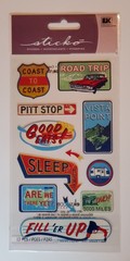 Lot of 6 Sticker Pks: Sandylion + Sticko & More – New/Sealed. Road Trip, B-day.