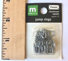 Making Memories Aluminum Square Jump Rings 23171 Approx. 75 – NEW