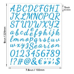 12 Sheets Alphabet Stickers, 912 Total, Multicolor, Vinyl, Waterproof, Custom…