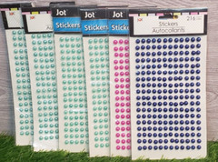 Lot of 2,196 ADHESIVE PEARL STICKERS – 17 Packages – Various Brands