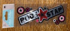 RARE Jolees ROCK STAR Title Music Instruments Guitar Band 3D Scrapbook Stickers