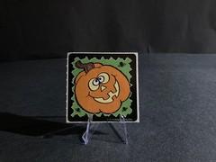 HALLOWEEN STICKER «GLOW IN THE DARK» (5 TOTAL) PUMPKIN 🎃 Trick or Treat 👻