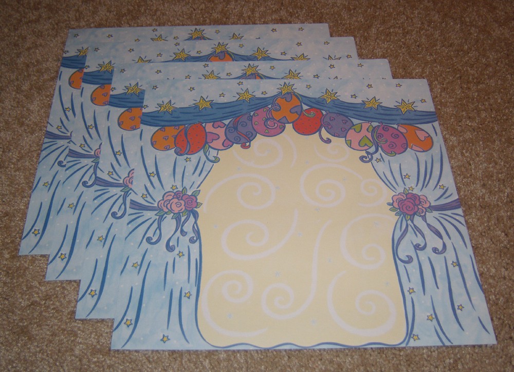 Frances Meyer 12×12 Single Sided Paper Lot of Four ~ Dance Stage