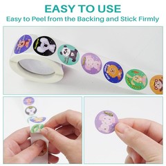 1000 pcs Animal Reward Stickers for Kids, Teachers, Classroom, 16 Designs