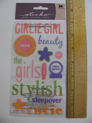 Sticko Stickers GIRL Girlie Girl Cutie Sleepover Stylish Diva Beauty 41 Pcs NOS