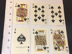 Flowers with Gold Background Swap/Junk Journal Playing Cards Lot of 6 Cards