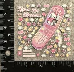 Pipsticks Stickers Sanrio Hello Kitty Retro Phone Clock Pipstickers
