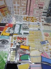 Lot Of 55 Mixed Brands Scrapbooking Supplies, Stickers, Sentiments, Etc.