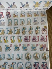 NRN Designs ALPHABET Alpha Letters Baby Scrapbook Stickers ROLL Animals Toys
