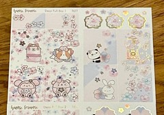 NEW *Sold Out* Happie Scrappie Sakura Blossom 🌸 3 sheets Deco Full Box Stickers