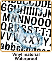 Durable 2280 Piece Vinyl Letter Stickers – Weatherproof for Indoor & Outdoor Use