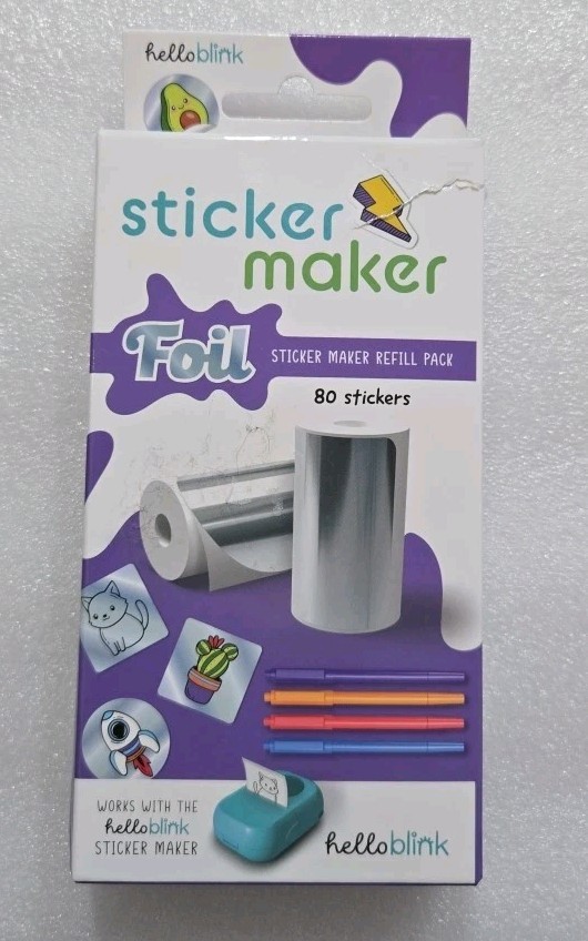 Ceaco Hello Blink 80ct Art and Design Maker Foil Sticker Maker Refill Pack
