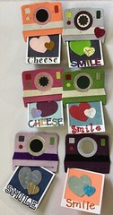 POLAROID CAMERA & PHOTO “PRE-MADE” Die-Cut Embellishment (2pc)Picture •Instant•