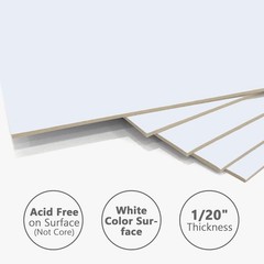Backing Boards 8×10 Uncut White Acid-Free 100 Pack – Ideal for Photos & Art