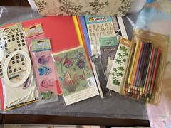 Lot of Scrapbook Stickers Card stock Embellishments & Memory Book New & Used