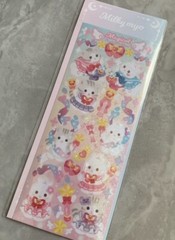 Kawaii Cute Milky Myo Rabbit And Cat Sailor Moon Hologram Sticker Sheet