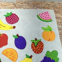 Lot of 3 VTG Sandylion Stickers Pods Assorted COLORFUL FRUITS 35 Counts New