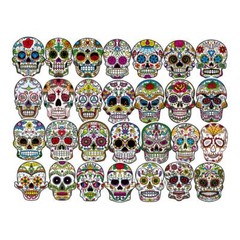 Sugar Skull Stickers Dia De Los Muertos Decals Horror Dead Mexico Pack Lot 50 pc
