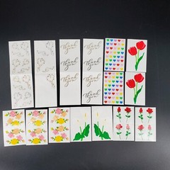 Mrs. Grossman’s sticker lot calla lily roses tulips heart throb mini hearts