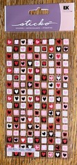 Sticko VALENTINE MINI STAMPS HEARTS Love Valentines Wedding Scrapbook Stickers
