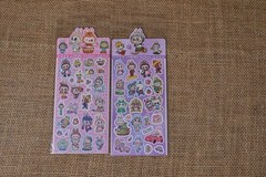 4 Sets (~100) Holographic Labubu Sticker Sheets, 18 Set, Laptop sticker, Journal