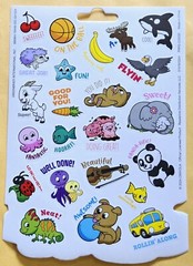 Cute Animals Sticker Sheet