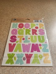 K & Company/Life’s Little Occasions~Spring Alphabet Stickers