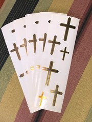 5 Mrs Grossmans Cross Stickers Religious Bible Christian Catholic Prayer Jesus