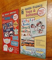 Vtg Scrapbooking 2 Pack Sayings #2 & Tops & Bottoms Paper Pizazz Punch Outs