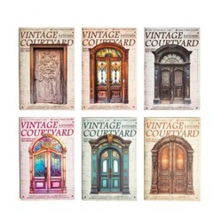 10Pcs Vintage Doors Stickers Junk Journal Album Card Crafts Scrapbooking Collage