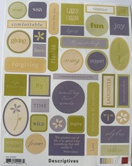 SEIZE THE DAY Stickers(40pc) ChatterBox•Memories•Phrase •Lazy Days•Card Making•