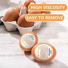 600 PCS Farm Fresh Eggs Carton Labels Egg Stickers 2 Inch 2 inch, A