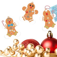 12 Gingerbread Man Craft Kit for Kids DIY Create Your Own Foam Gingerbread Ma…